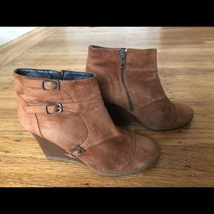 J-Crew Leather Wedges